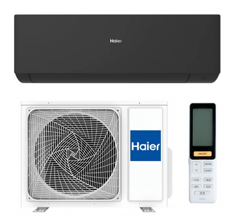 Haier EXPERT BLACK AS25XCAHRA-MB / 1U25S2SM1FA-2 2,8kW Oldalfali Split Klíma