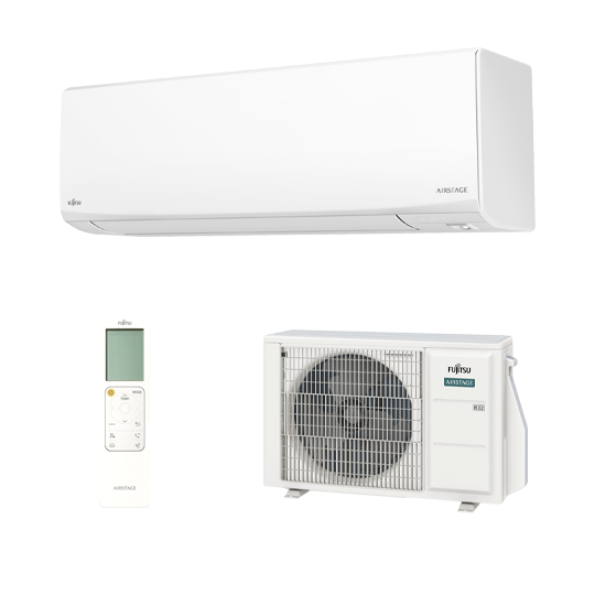 Fujitsu Airstage DESIGN ASEH12KJCAL / AOEH12KJCA 3,4kW Oldalfali Split klíma