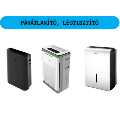 Párátlanítók, légtisztítók